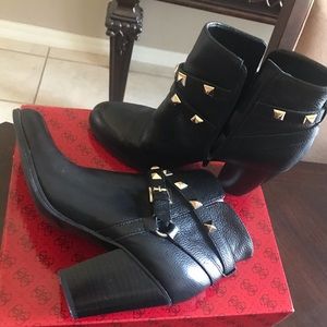 Guess Leather Black Boots